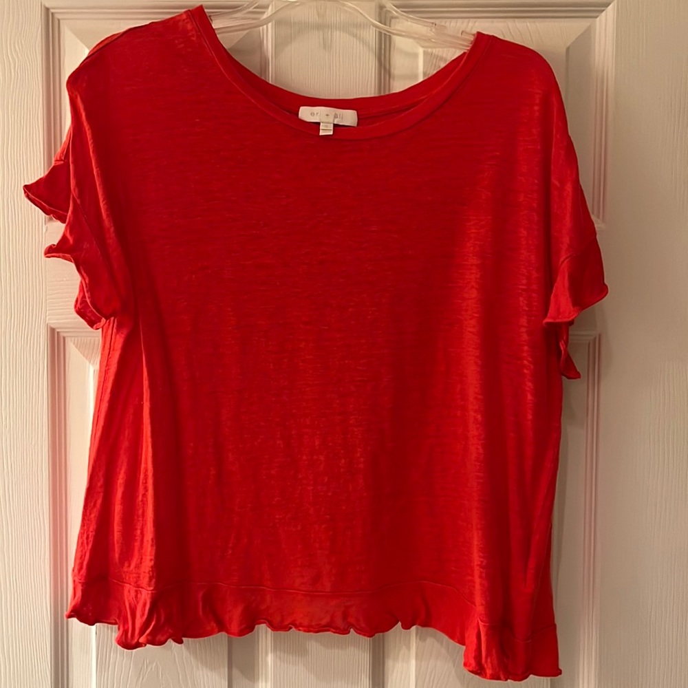Eri + Ali Coral Cross-back Top